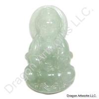 Carved Jade Kuan Yin Pendant of Support