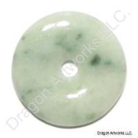 Attractive Green Jade Pi Disc Pendant of Peace