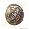 Brown Jade Chinese Dragon Pendant
