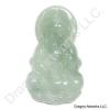 White Green Jade Pendant of Tranquil Guan Yin