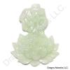 Whitish Green Jade Buddha Pendant of Harmony