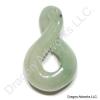 Energetic Carved Jade Eight Pendant