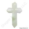 White Green Jade Pendant of Loving Cross