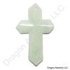 Chinese Carved Jade Cross Pendant of Keeping Well