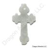 Carved Jade Cross Pendant of Well-Being