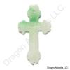 Chinese Jade Cross Necklace Pendant