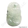 Chinese Zodiac Carved Jade Rooster Pendant