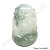 Chinese Zodiac Mixed Green Jade Dog Pendant