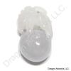 Carved Light Purple Jade Lion Pendant