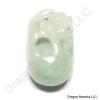 White Green Jade Lion Ball Pendant of Wealth