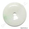 Carved Jade Pi Disc Pendant of Everlasting Life