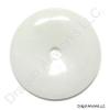 Chinese White Jade Pi Disc Pendant of Conquest