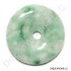 Green Jade Pi Disc Pendant of Unexpected Fortune