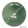 Dark Green Jade Pi Disc Pendant of Blessings