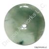 Chinese Green Jade Pi Disc Pendant of Great Intelligence