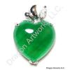 Loving Chinese Jade Heart Pendant