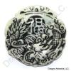 Energetic Chinese Jade Dragon Pendant