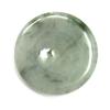 Chinese Happiness Green Jade Pi Disc Pendant