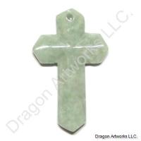 Wonderful Charm Jade Carved Cross Pendant