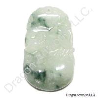 Hardworking Ox Green Jade Pendant