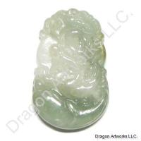 Chinese Zodiac Jade Pendant of Fierce Dragon