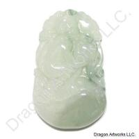 Chinese Zodiac Jade Monkey Pendant of Wisdom