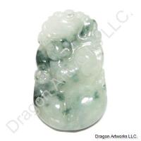 Chinese Zodiac Jade Rat Pendant of Wisdom