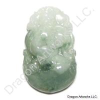 Jade Monkey Pendant of Good Health