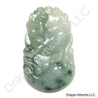 Good Fortune Chinese Jade Zodiac Pendant of Pig