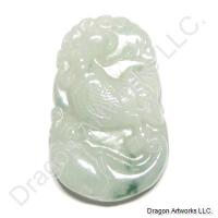 Energizing Jade Pendant of Rooster