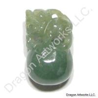 Carved Jade Lion Ball Pendant of Maximum Luck