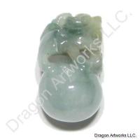 Carved Jade Lion Pendant of Nice Sleep