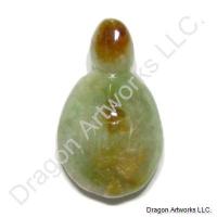 Carved Jade Pendant of Multi-Color Turtle