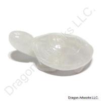 Polished Jade Turtle Pendant of Longevity