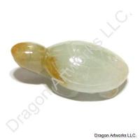 Carved Jade Turtle Pendant of Peace
