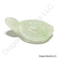 Carved Jade Turtle Pendant of Peaceful Heart