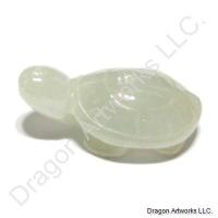 Carved Jade Turtle Pendant of Nice Sleep