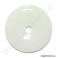 Chinese Jade Pi Disc Pendant of Joy