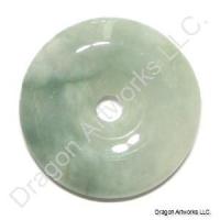 Green Jade Pi Disc Pendant of Youth