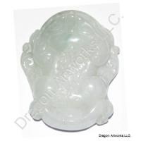 Money Toad of Wealth Carved Jade Pendant