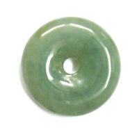 Chinese Green Jade Pi Disc Pendant from Heaven