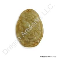 Chinese Jade Dragon Pendant of Power