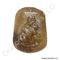 Intelligent Chinese Zodiac Jade Dog Pendant