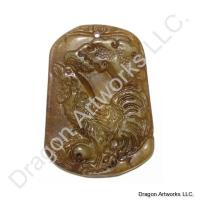 Chinese Jade Rooster Zodiac Pendant of Significance
