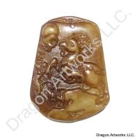Jade Chinese Zodiac Ram Pendant of Purity
