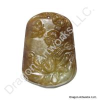 Chinese Zodiac Jade Monkey Pendant of Good Health